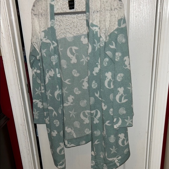 Seafoam Green Ariel Cardigan Disney - Picture 1 of 6